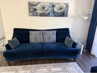 2 Dark blue sofas, American Furniture brand