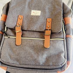 Modoker Laptop Backpack‎ Computer Travel Laptop Backpacks Gray Pockets