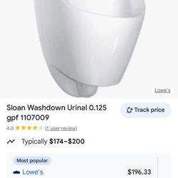 Urinal & Flush Valve Combo 