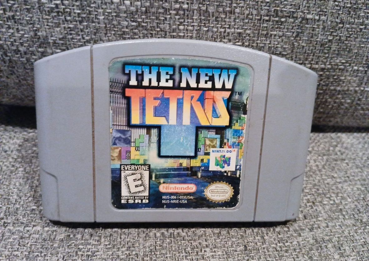 The New Tetris Nintendo 64 N64 Authentic Game Cartridge TESTED & WORKS