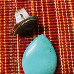 Southwestern Turquoise Pendant 