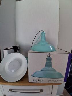 New set of 2 teal outdoor solar lights lighting