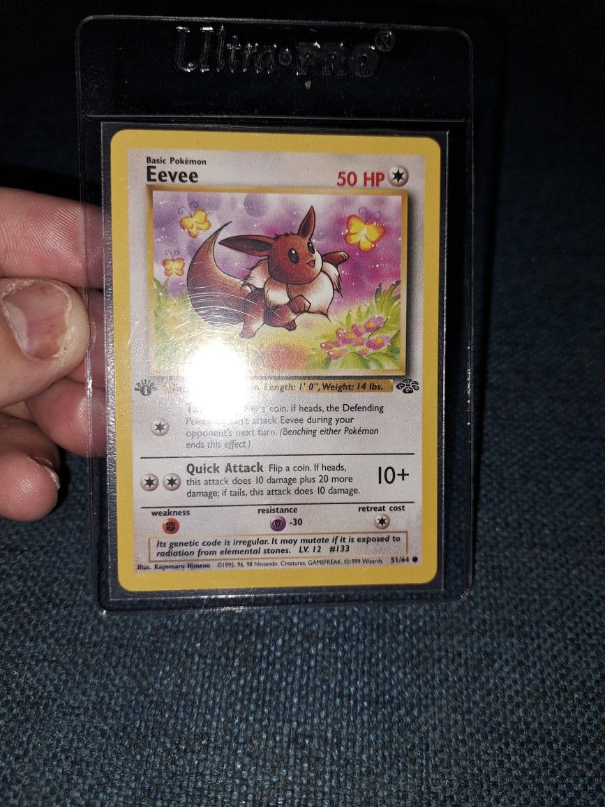 1st Edition Eevee Pokmon Card 1st Edition Eevee Pokmon Card