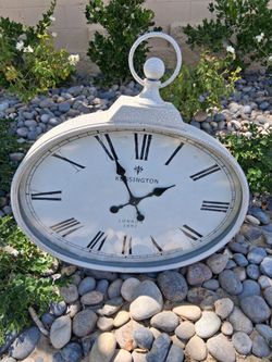 SUPER LARGE Kensington London 1892 Wall Decor Clock. Battery Operated. Measures 29 x 30 x 3.75....asking $60.00