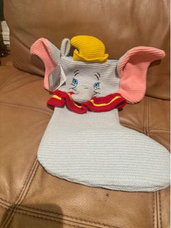 Disney Parks DUMBO Christmas Holiday Knitted Stocking New W/Tags 2020