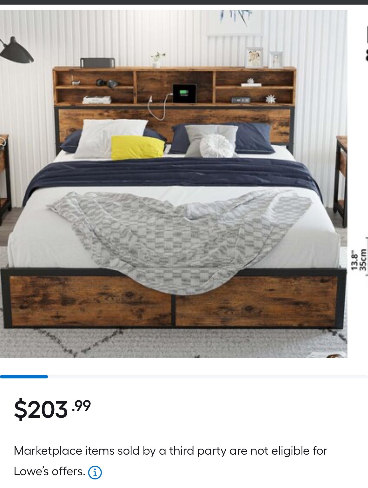Queen bed frame