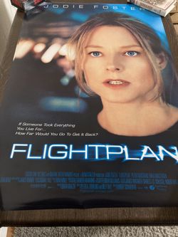 Flight Plan Movie Theater Poster 27x40 Double Sided