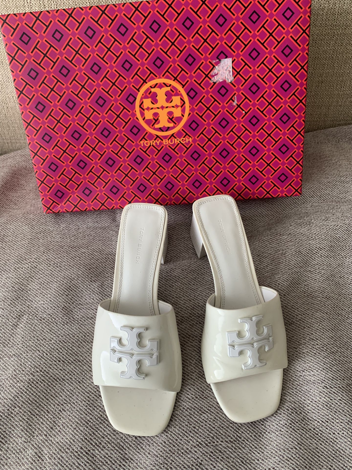 Tory Burch Patent Leather Slides