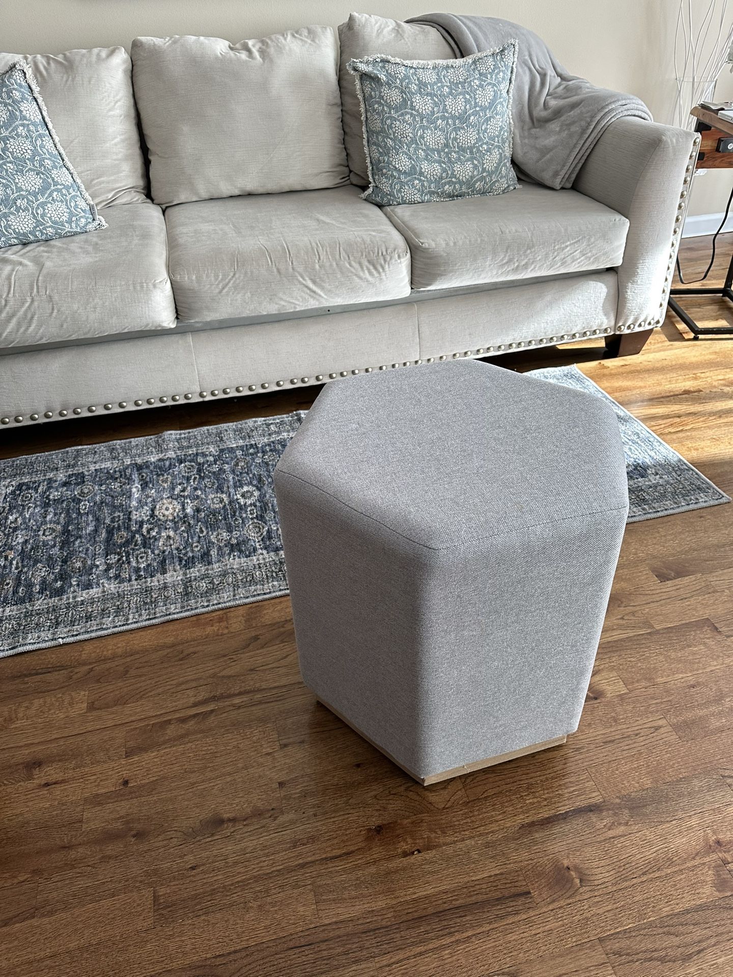 Light Grey Ottoman