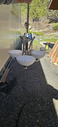 Free hanging light fixture. Works!