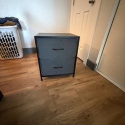Fabric Drawer Side Table