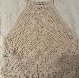 Knitted cream blouse size S