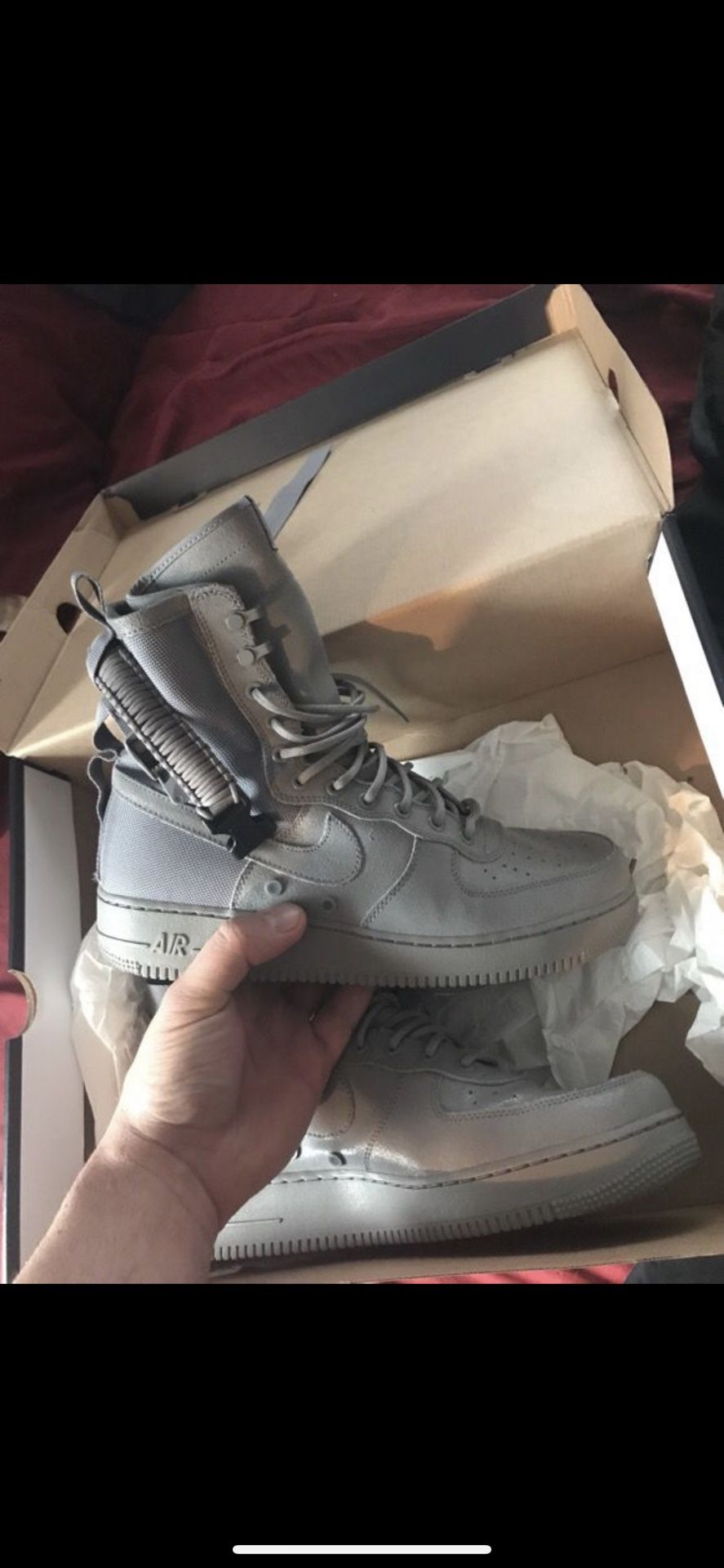 Wolf gray Nike asf. Brand new never work. Size 13. With receipt from original purchase