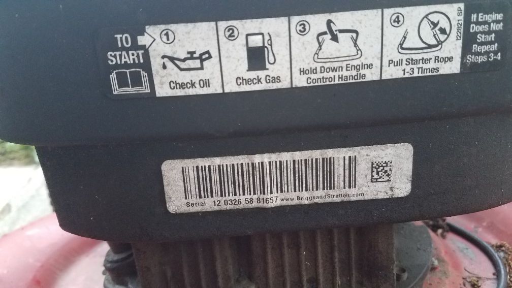 Troy Bilt Briggs & Stratton 725EX 190cc Lawn Mower Needs Work for Sale