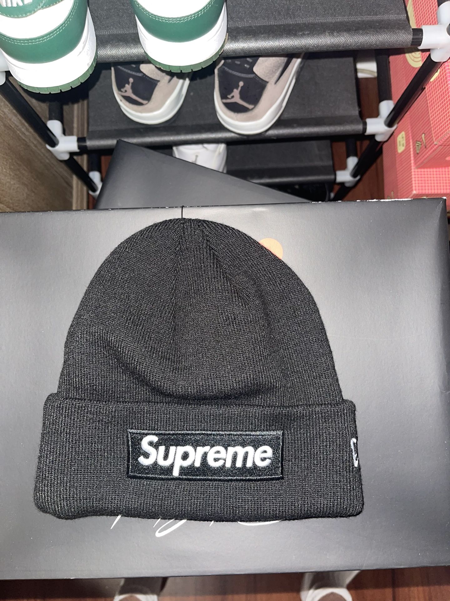 Supreme New Era Box Logo Beanie (FW21) Black - FW21 - US