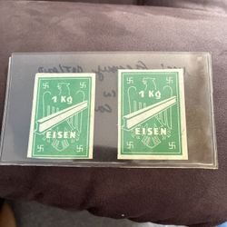Lot Stamp Germany Revenue WWII 3rd Reich Eisen Steel Import Tax Fiscal MNG Fault