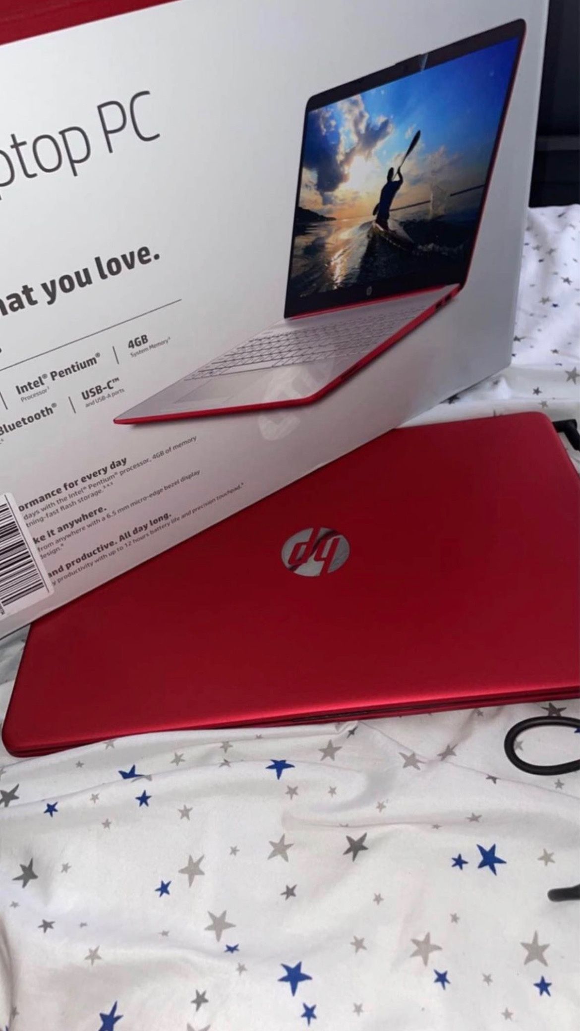 Brand new RED HP Laptop
