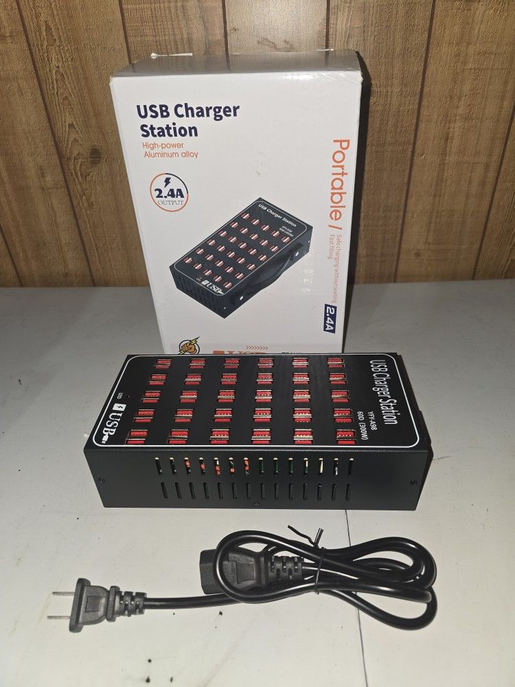 30-Port Charger, USB Charger Station, USB Fast Charger, Smart Charging Recognition, Cargador para 30