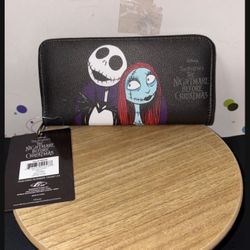 Disney Nightmare Before Christmas Jack & Sally Wallet NEW