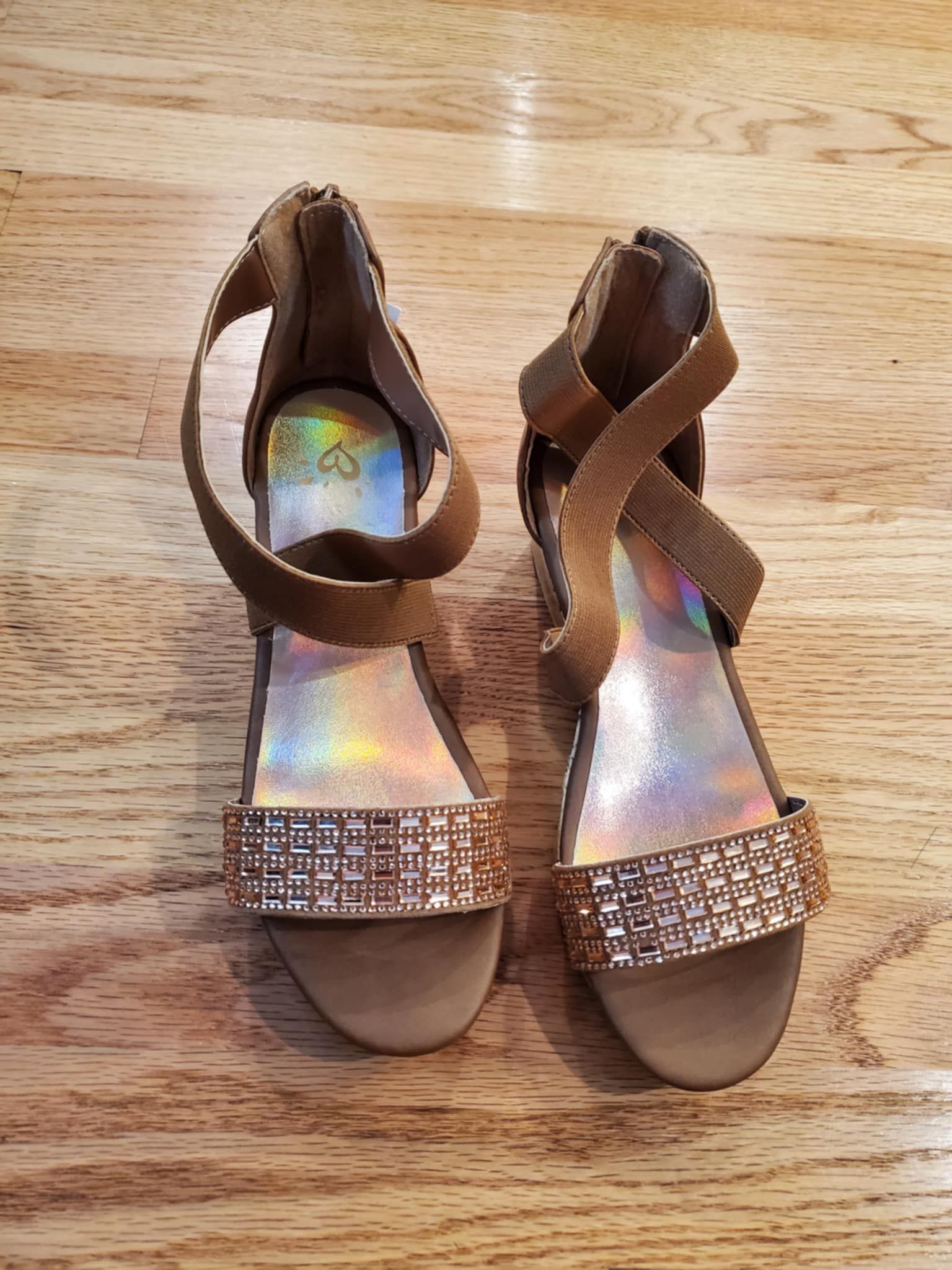Justice New Sandals Wedges Big Kids Size 6