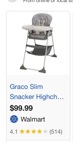 Graco slim high chair