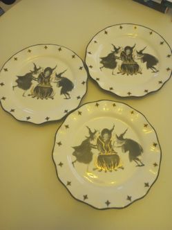 Potter's Studio Halloween Ceramic Dinner Plates