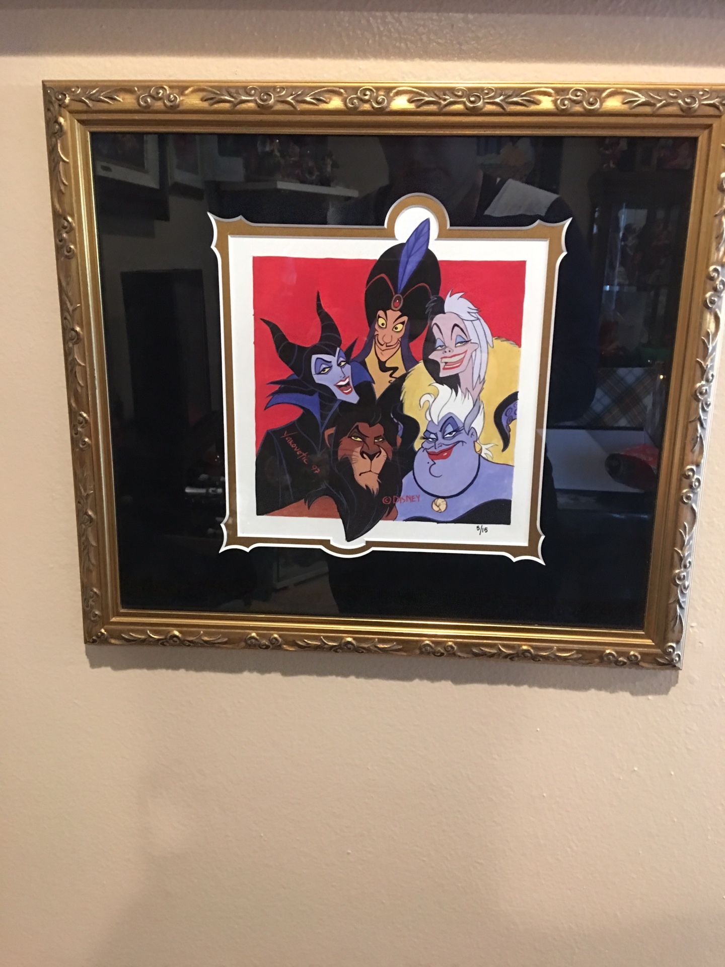 NEW! Disney Villains 5/15 Limited Edition Collectible Frame