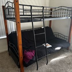 2 Piece Bunk Bed/ Futon Couch 