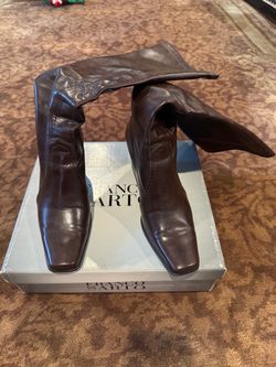 Franco Sarto Brown Leather Knee-High Boots