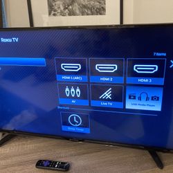 Sharp Roku TV 40” With Remote