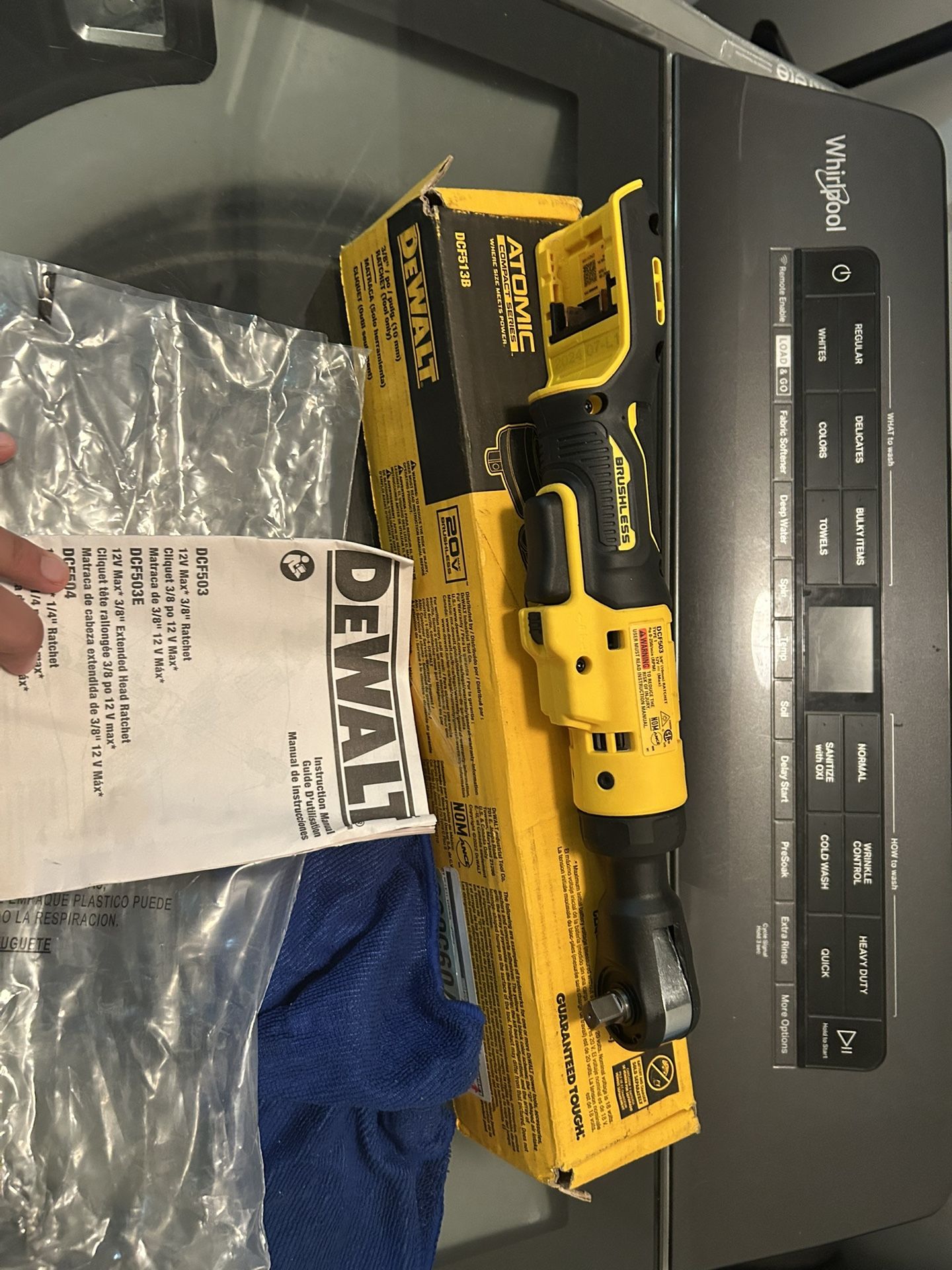 DEWALT 12V XTREME 3/8in Ratchet (Bare Tool) Item No. SKU# DCF503B