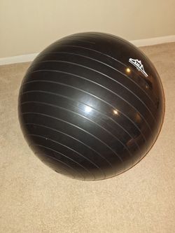 75cm Exercise Stability Yoga Ball, Foot Pump, Ball Plug, Plug Puller, 2000 Lbs Static Weight Capacity Antiburst