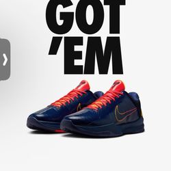 Size 12 - Caitlin Clark x Nike Zoom Kobe 5 Protro Indiana Fever IM3207-400 SNKRS