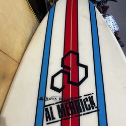 Al Merrick Rob machado  surfboard at Catch a Wave Surf Shop