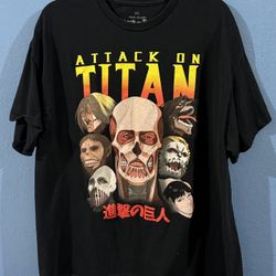 Attack On Titan NARUTO anime T Shirts Used Lot