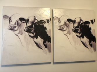Cows on canvas
