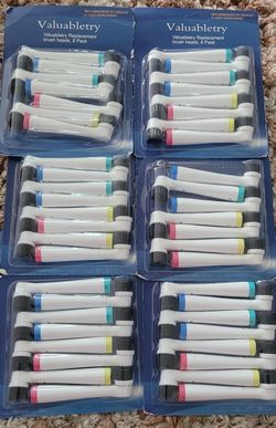 Replacement Brush Heads 6 Pack Each