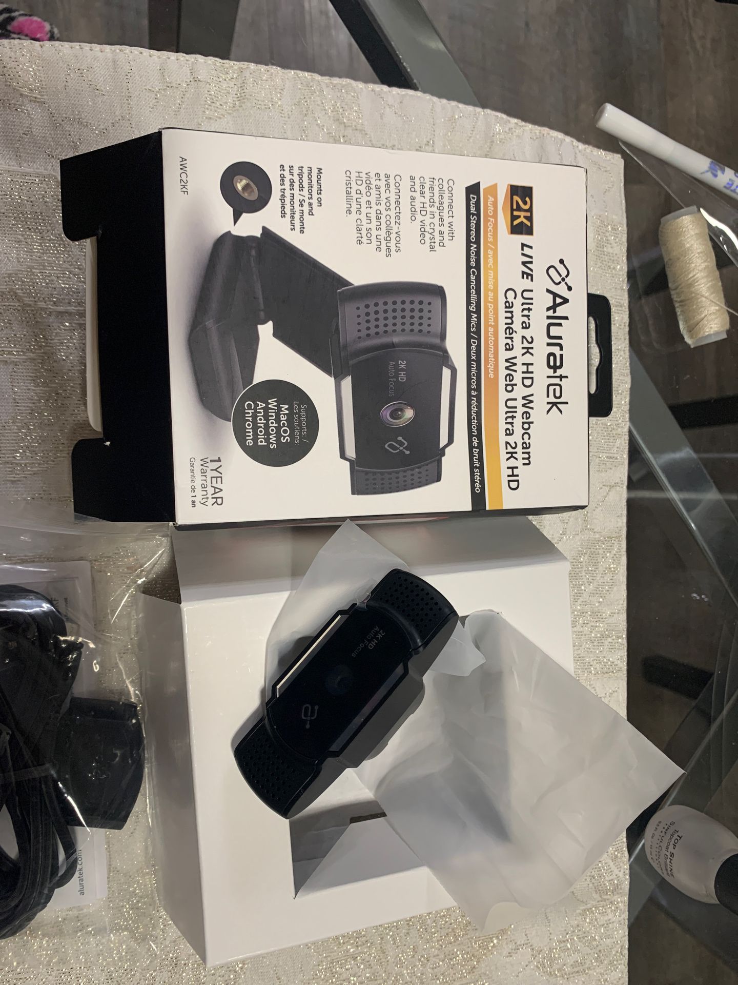 Aluratek ultra 2k HD Webcam brand new!