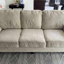 Beige Sofa Used With Sleeper Sofa - Moving! $40