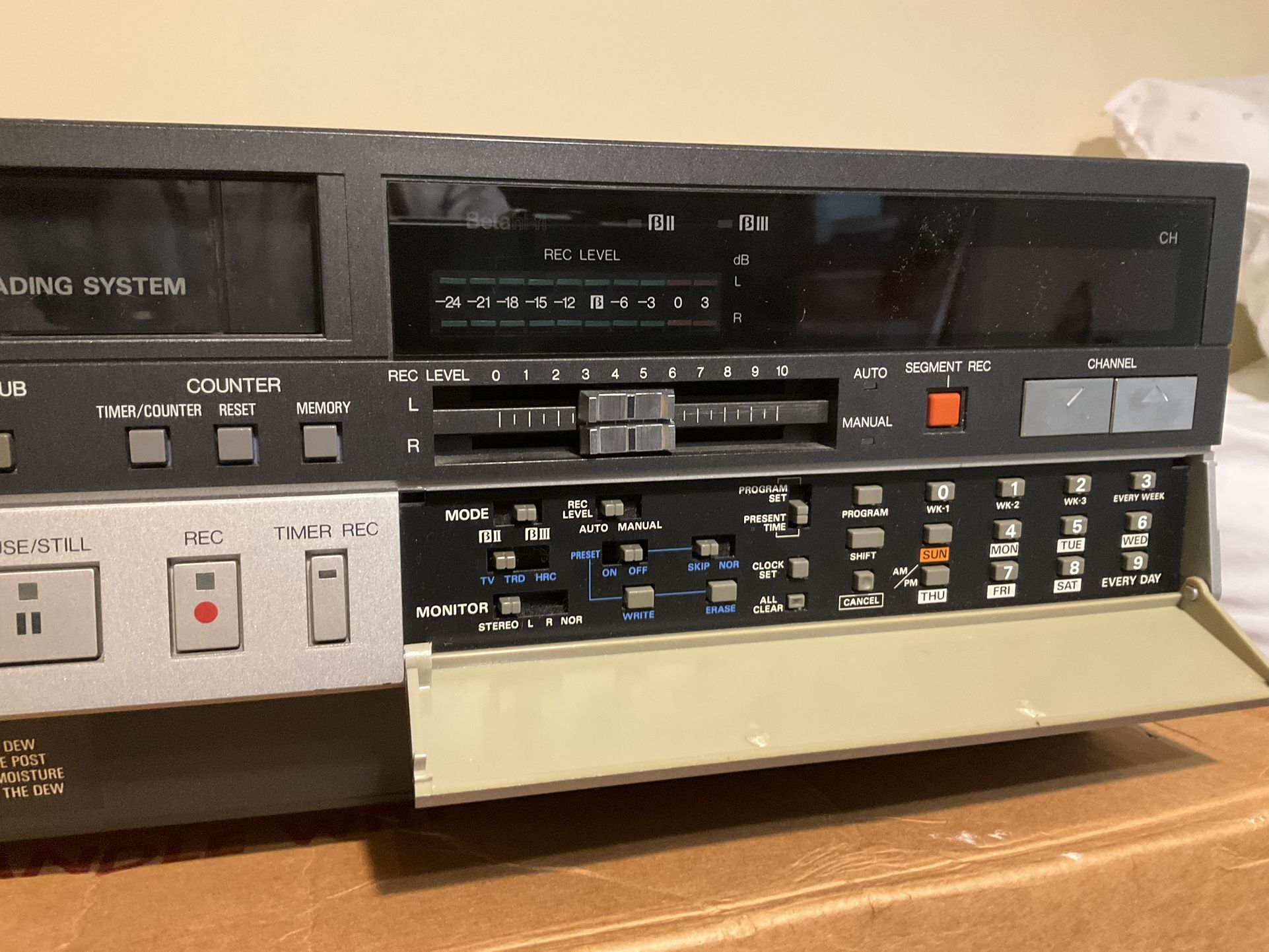 Betamax VCR By NEC, HiFi, Like New But Does Not Play