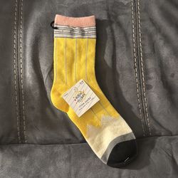 New Hobby Lobby Making The Grade Adult Women’s Pencil Crew Socks Shoe Size 4 - 10