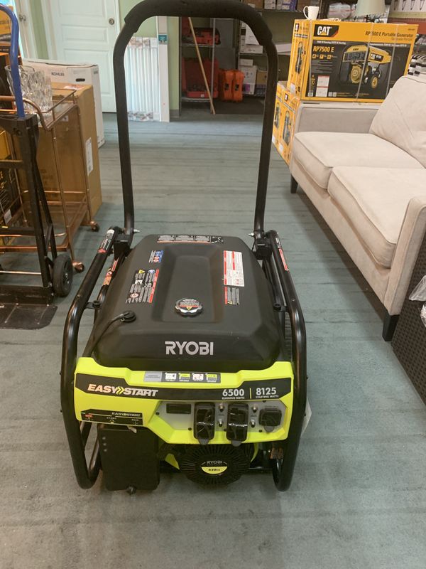 RYOBI 6,500Watt Gasoline Powered Portable Generator with CO Shutdown