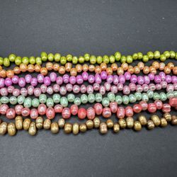 Freshwater pearl strands, real pearl beads for jewelry making 