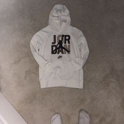 Boys White Air Jordan Sweatshirt 
