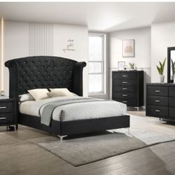 Queen Bedframe, Nightstand, Mirror,dresser 