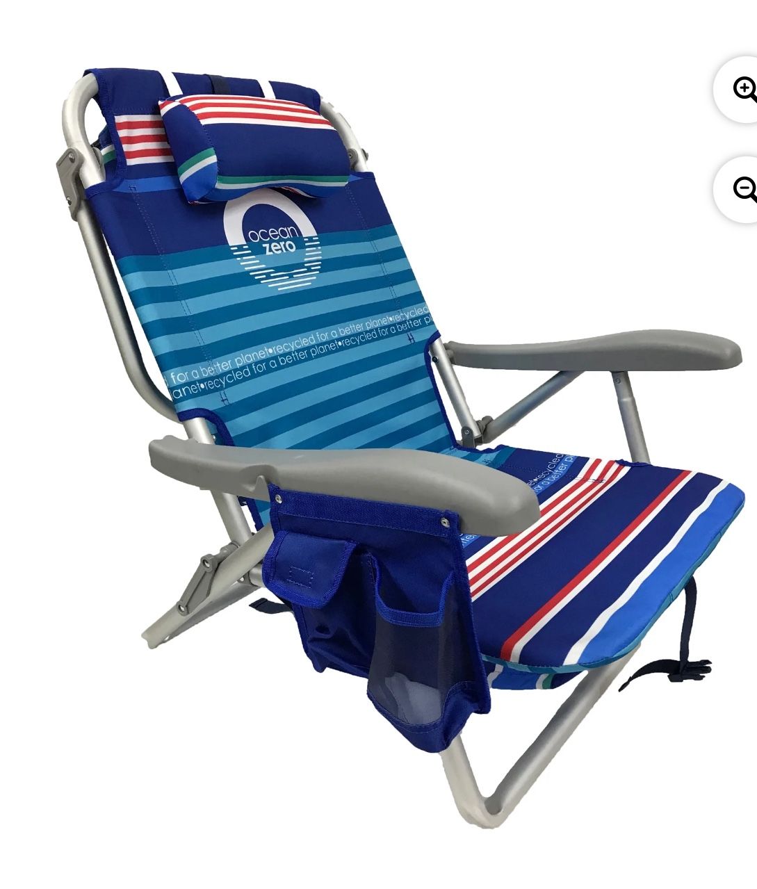 Ocean Zero Deluxe Backpack Chair Striped