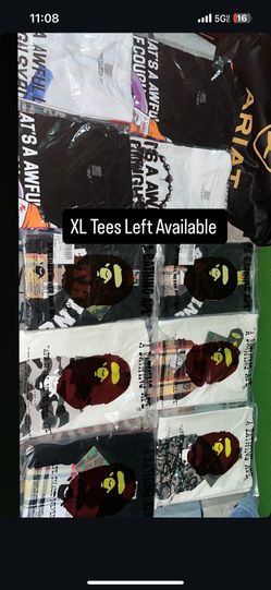 Xl Tees Available