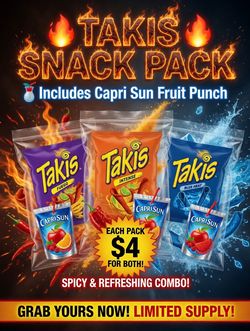 Takis Snack Pack + Capri Sun - $4