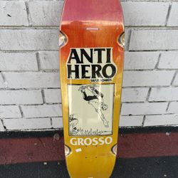 Anti Hero Jeff Grosso Fade 9.25” Skateboard Deck