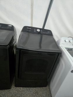 Samsung washer and dryer set electric topload